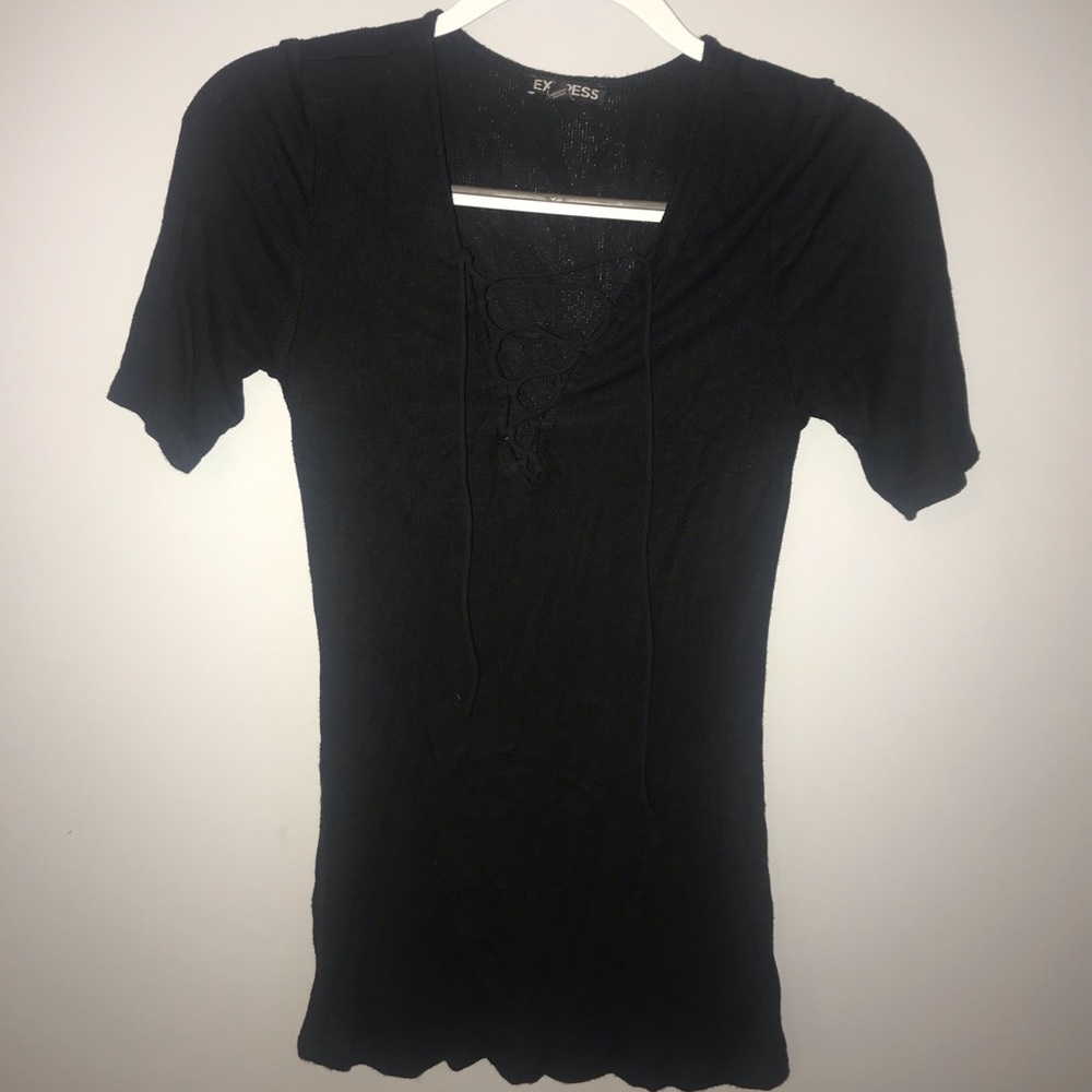 Tight black shirt